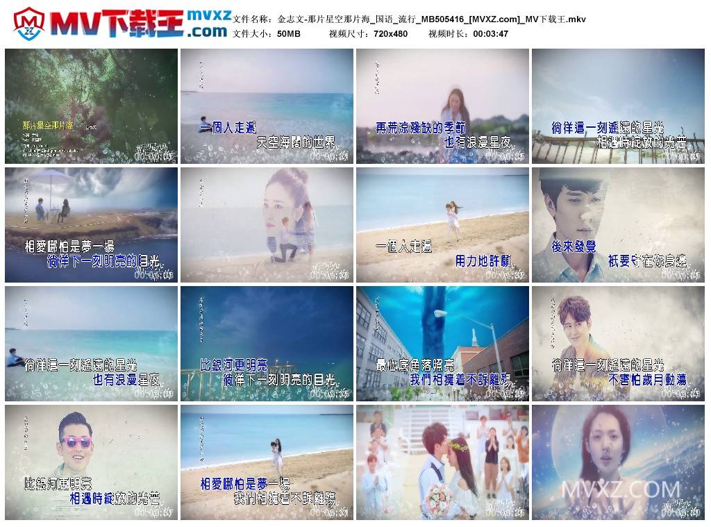 金志文-那片星空那片海_国语_流行_MB505416